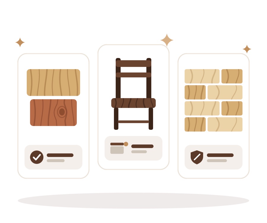 A board, a chair and a wood floor